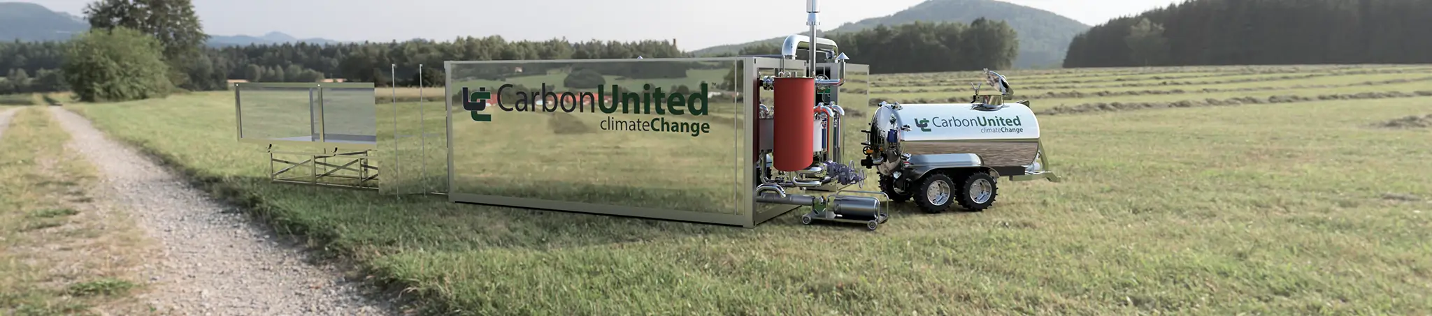 Carbon United Machinery in a field